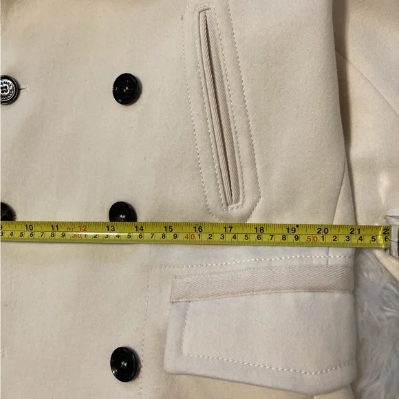 Zara Cream Trench Coat - Picture 8 of 13